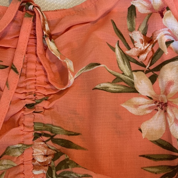 Coral Two Piece Long Skirt Set - Picture 2 of 2